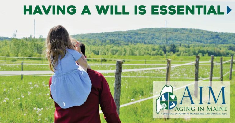 Father carrying daughter on his shoulders in a scenic field, symbolizing the importance of protecting loved ones through having a will.